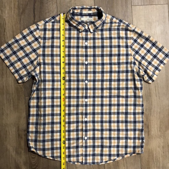 HAWKER RYE 100% Cotton Slim-Fit Plaid Button Down Shirt - Picture 5 of 7